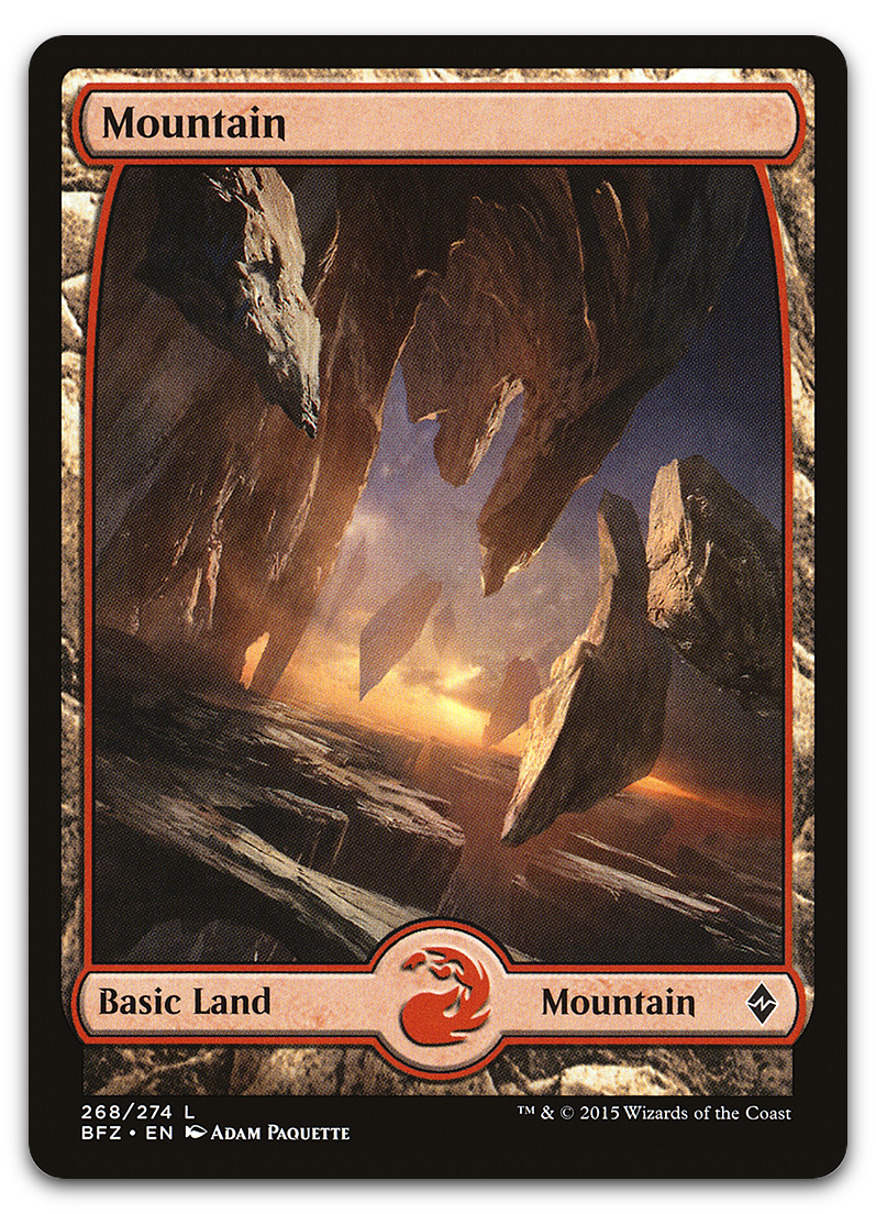 Mountain (268) - Full Art (Battle for Zendikar)