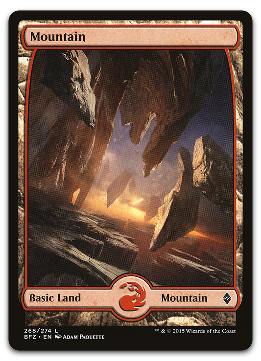 Mountain (268) - Full Art (Battle for Zendikar)