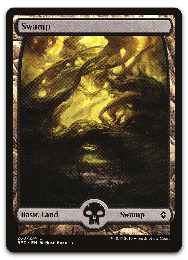 Swamp (260) - Full Art (Battle for Zendikar)