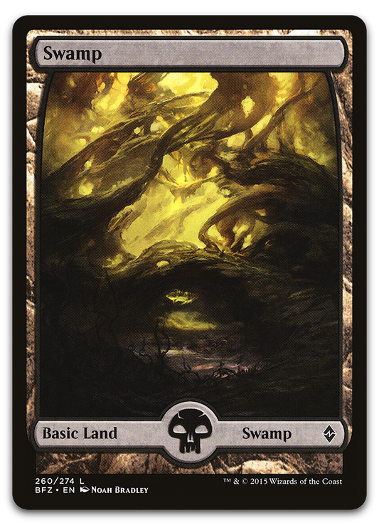 Swamp (260) - Full Art (Battle for Zendikar)