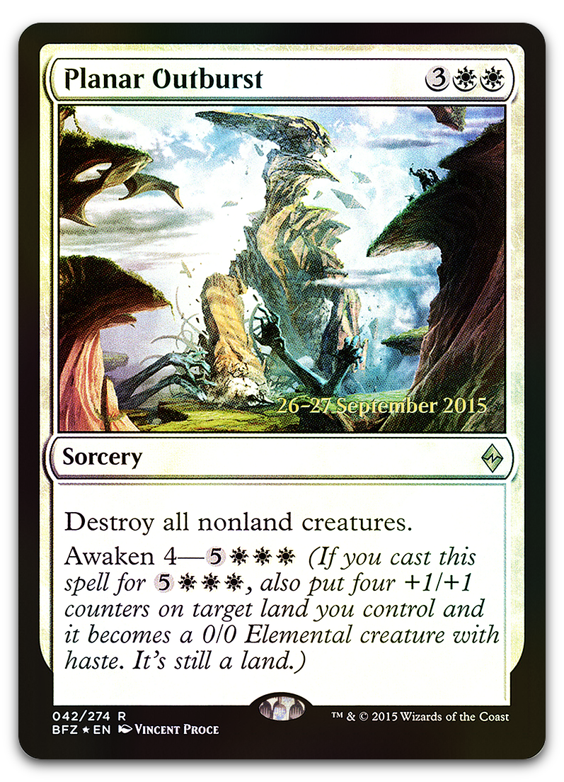 Planar Outburst (Prerelease Cards)