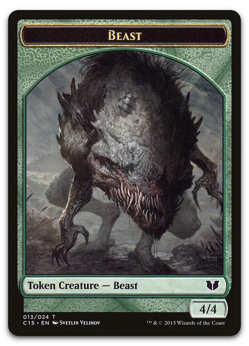 Beast // Snake (017) Double-Sided Token (Commander 2015)