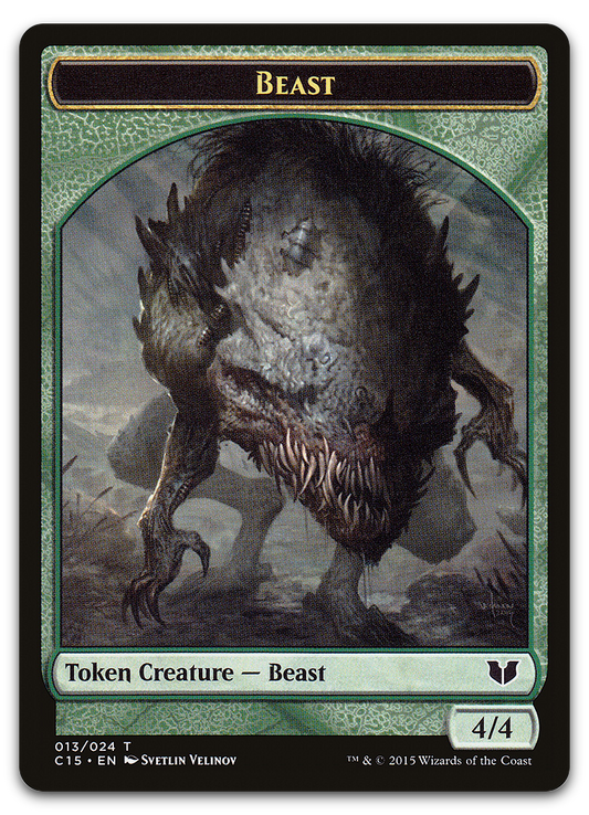 Beast // Snake (017) Double-Sided Token (Commander 2015)