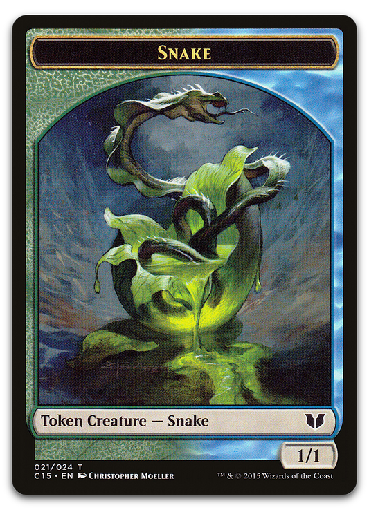 Snake (021) // Saproling Double-Sided Token (Commander 2015)