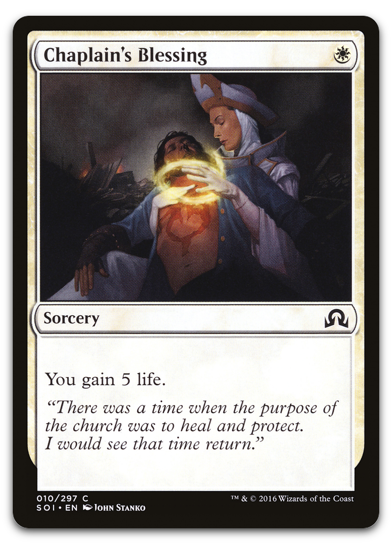 Chaplain's Blessing (Shadows over Innistrad)