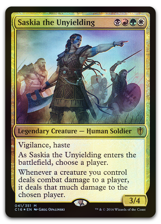 Saskia the Unyielding (Commander 2016)