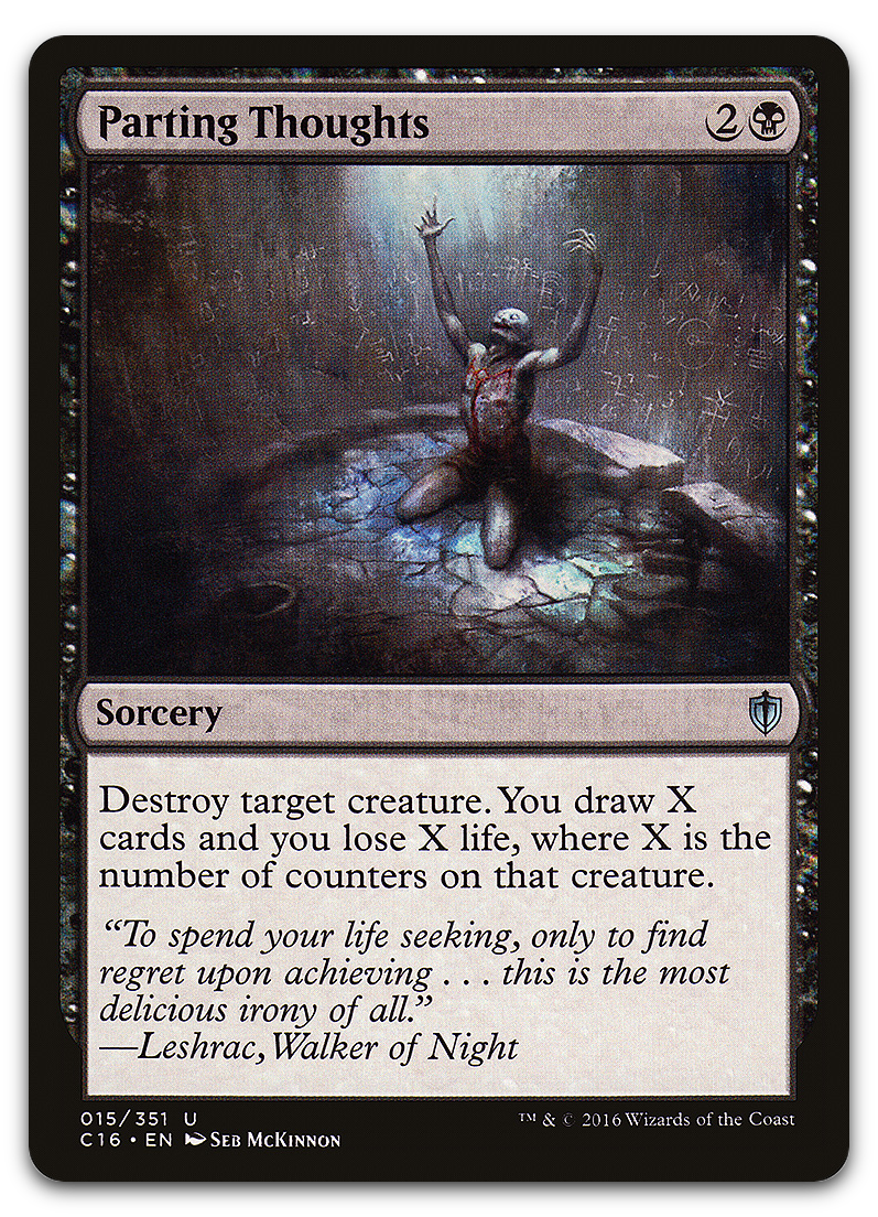 Parting Thoughts (Commander 2016)