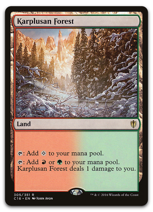Karplusan Forest (Commander 2016)