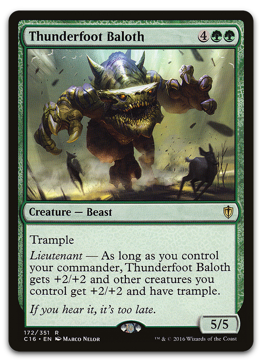 Thunderfoot Baloth (Commander 2016)