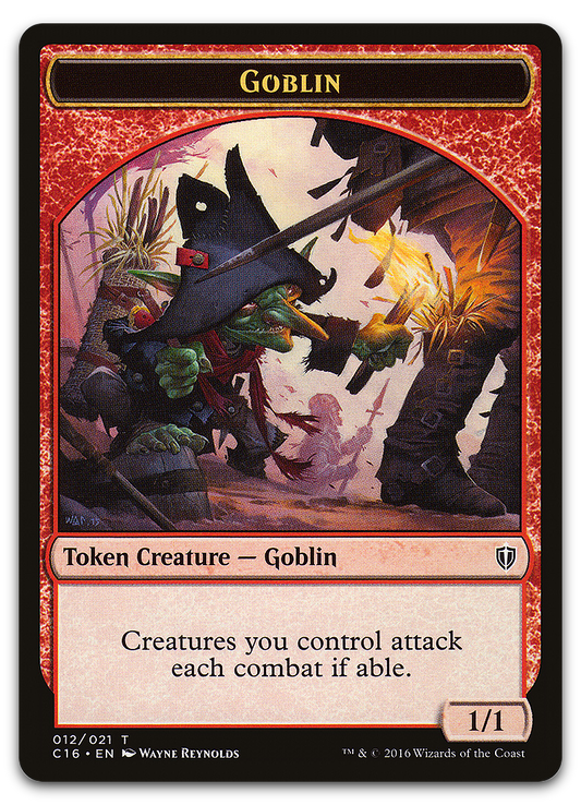 Goblin // Zombie Double-Sided Token (Commander 2016)