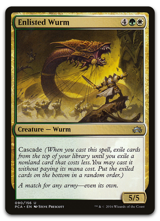 Enlisted Wurm (Planechase Anthology)