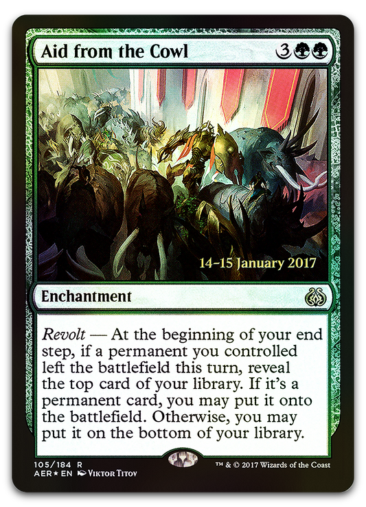 Aid from the Cowl (Prerelease Cards)