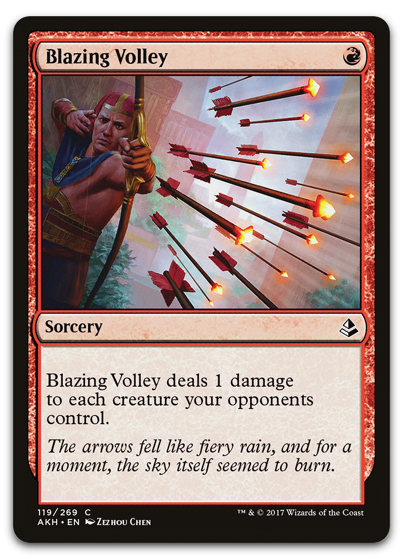 Blazing Volley (Amonkhet)