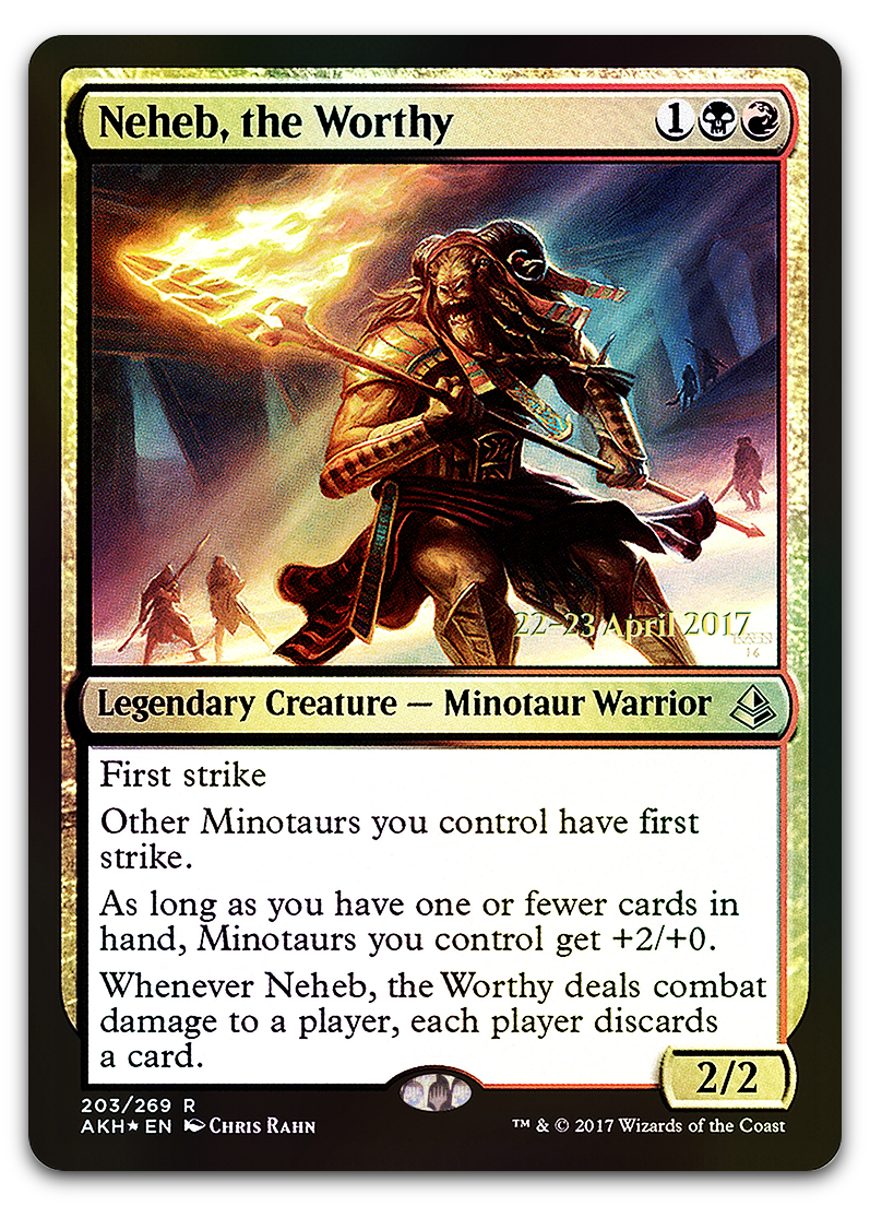 Neheb, the Worthy (Prerelease Cards)