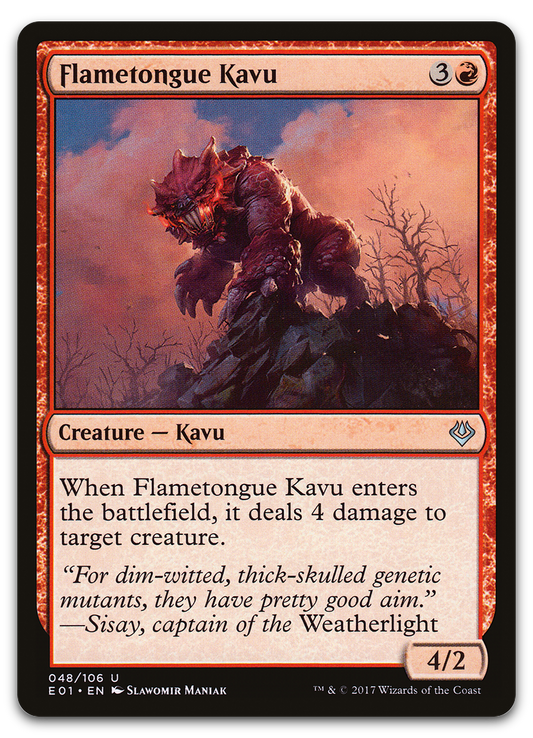 Flametongue Kavu (Archenemy: Nicol Bolas)