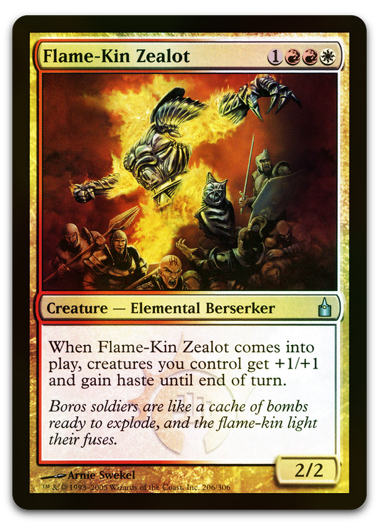 Flame-Kin Zealot (Ravnica: City of Guilds)