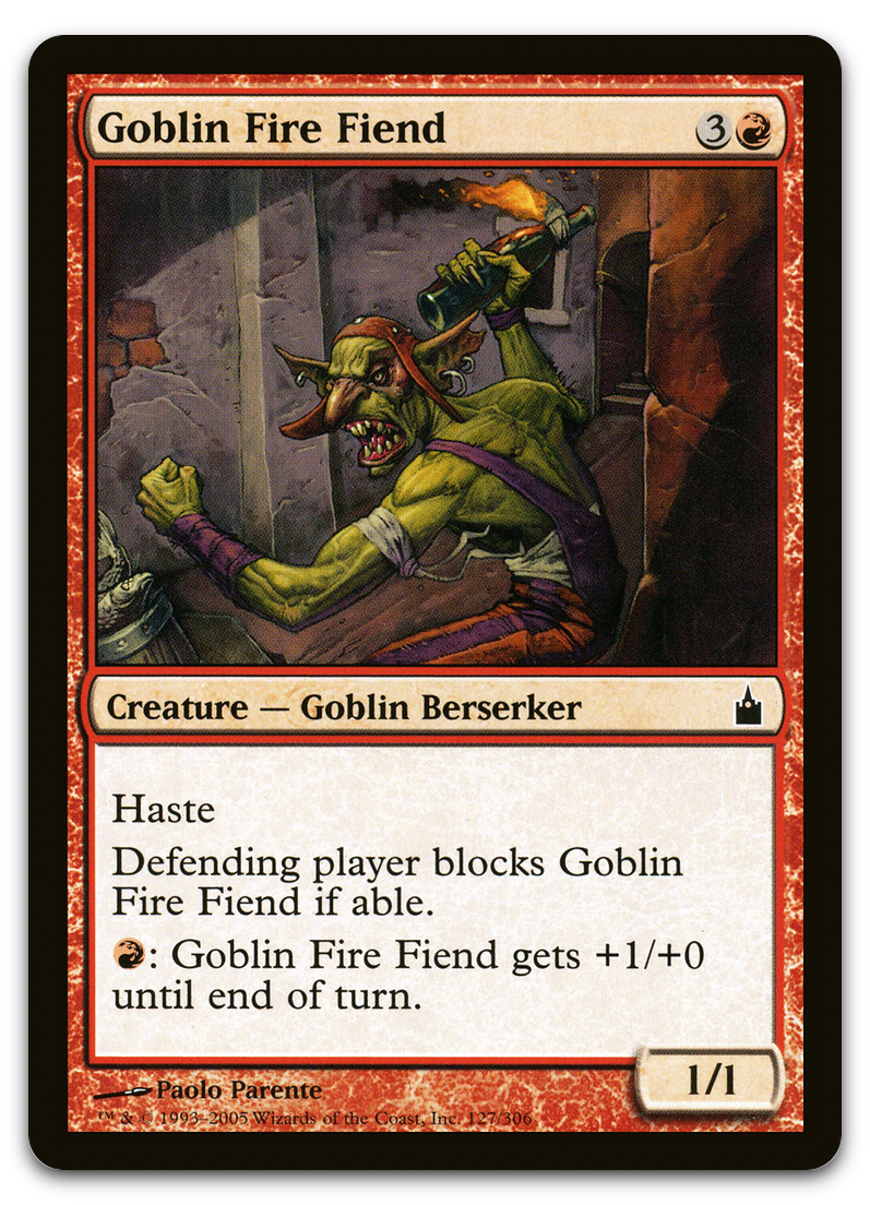 Goblin Fire Fiend (Ravnica: City of Guilds)