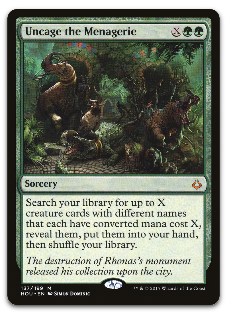 Uncage the Menagerie (Hour of Devastation)