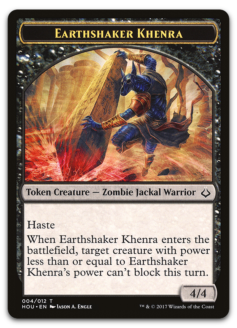 Earthshaker Khenra Token (Hour of Devastation)