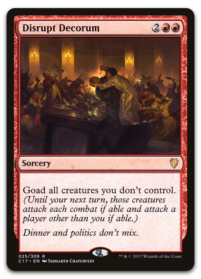 Disrupt Decorum (Commander 2017)