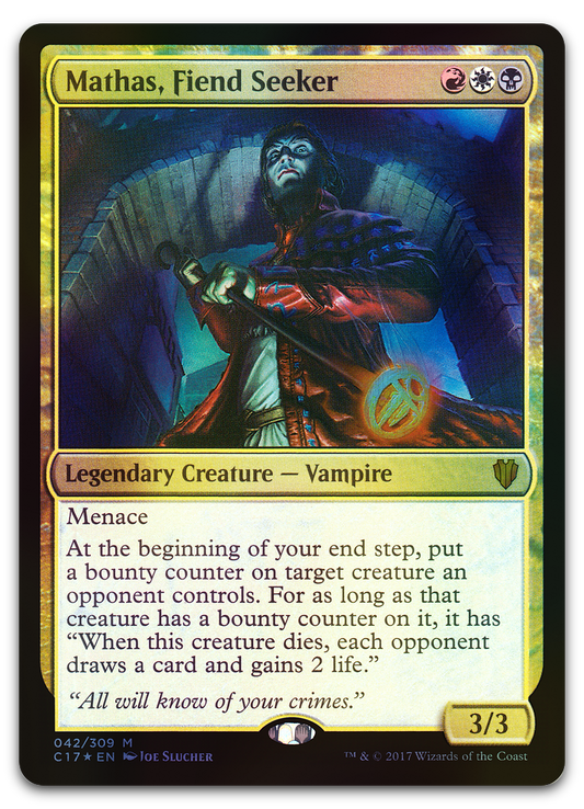 Mathas, Fiend Seeker (Commander 2017)