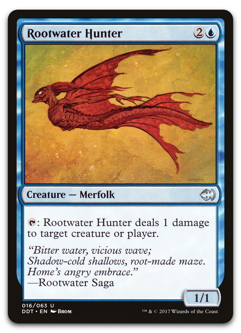 Rootwater Hunter (Duel Decks: Merfolk vs. Goblins)