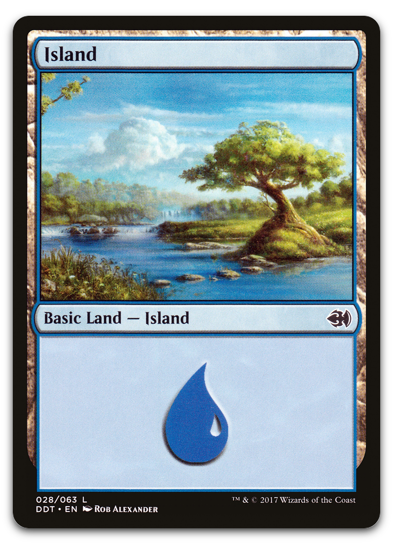 Island (028) (Duel Decks: Merfolk vs. Goblins)