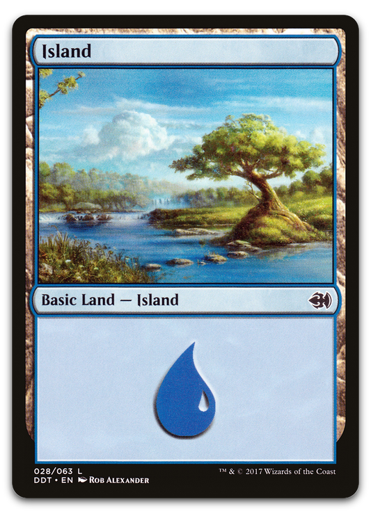 Island (028) (Duel Decks: Merfolk vs. Goblins)