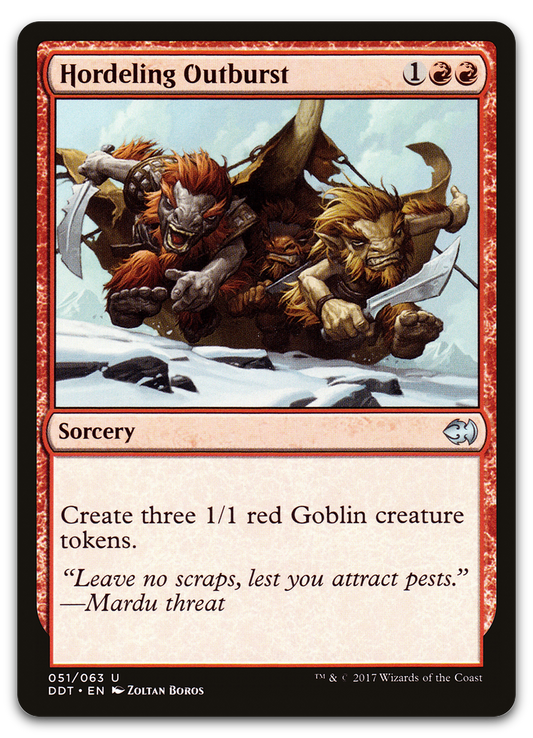 Hordeling Outburst (Duel Decks: Merfolk vs. Goblins)