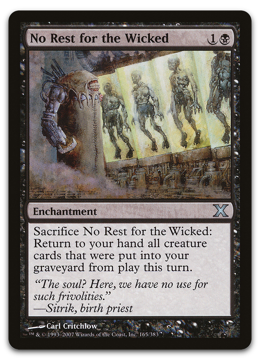 No Rest for the Wicked (10th Edition)