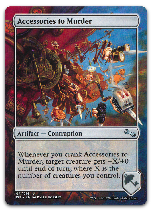 Accessories to Murder (Unstable)