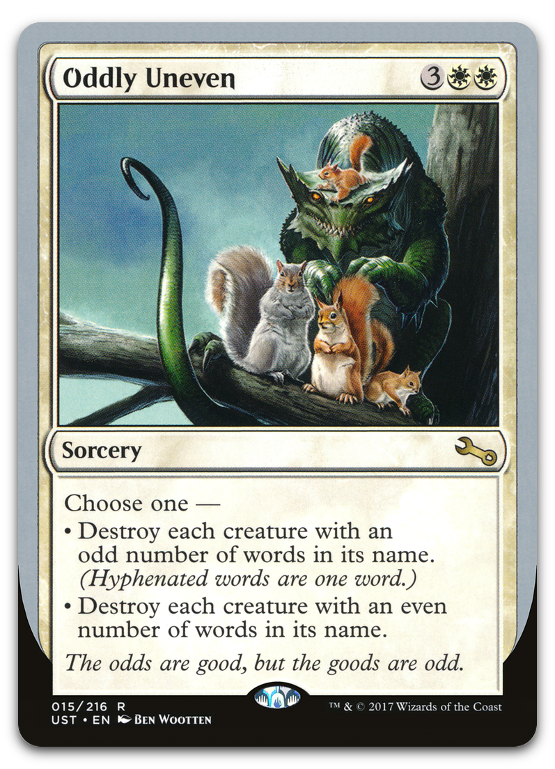 Oddly Uneven (Unstable)