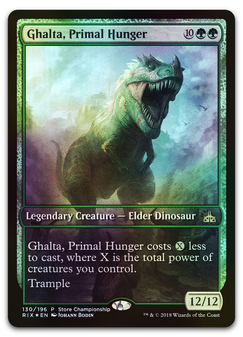 Ghalta, Primal Hunger (Game Day & Store Championship Promos)