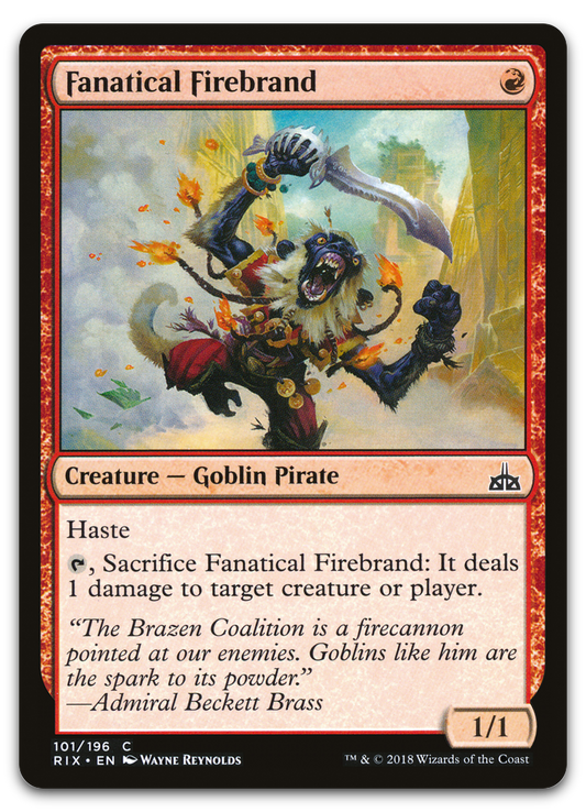 Fanatical Firebrand (Rivals of Ixalan)