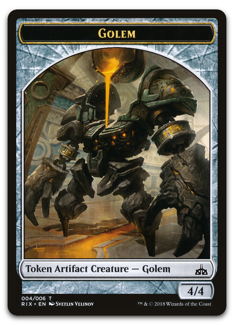 Golem Token (004) (Rivals of Ixalan)