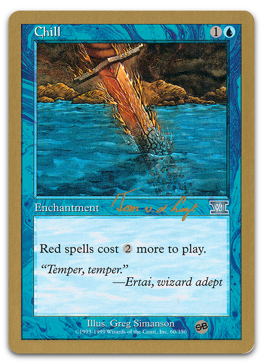 Chill - 2000 Tom van de Logt (6ED) (SB) (World Championship Decks)