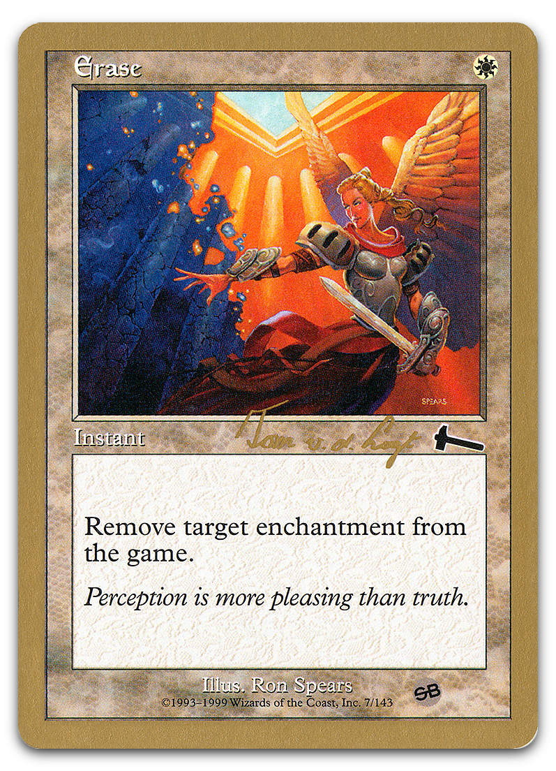 Erase - 2000 Tom van de Logt (6ED) (SB) (World Championship Decks)