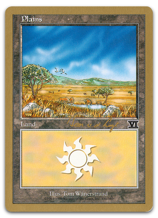 Plains (331) - 2000 Tom van de Logt (6ED) (World Championship Decks)