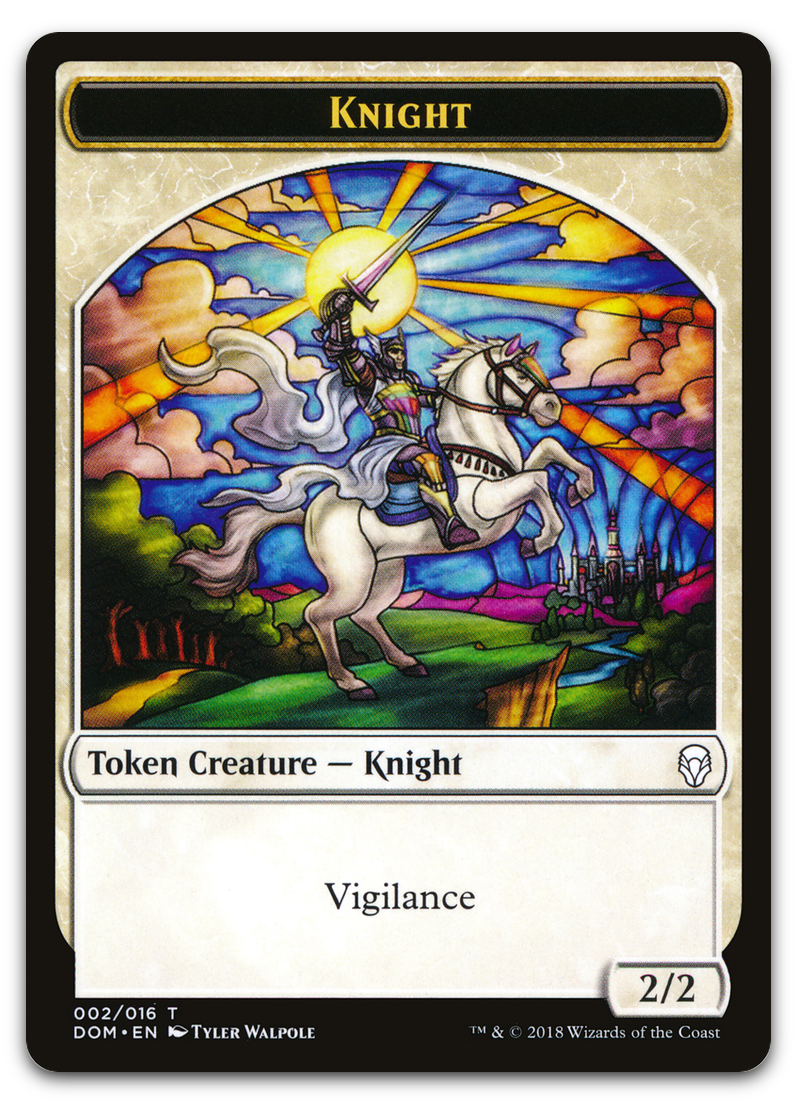 Knight Token (002) (Dominaria)
