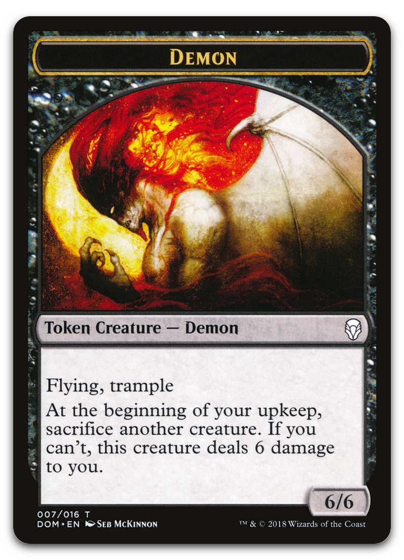 Demon Token (Dominaria)