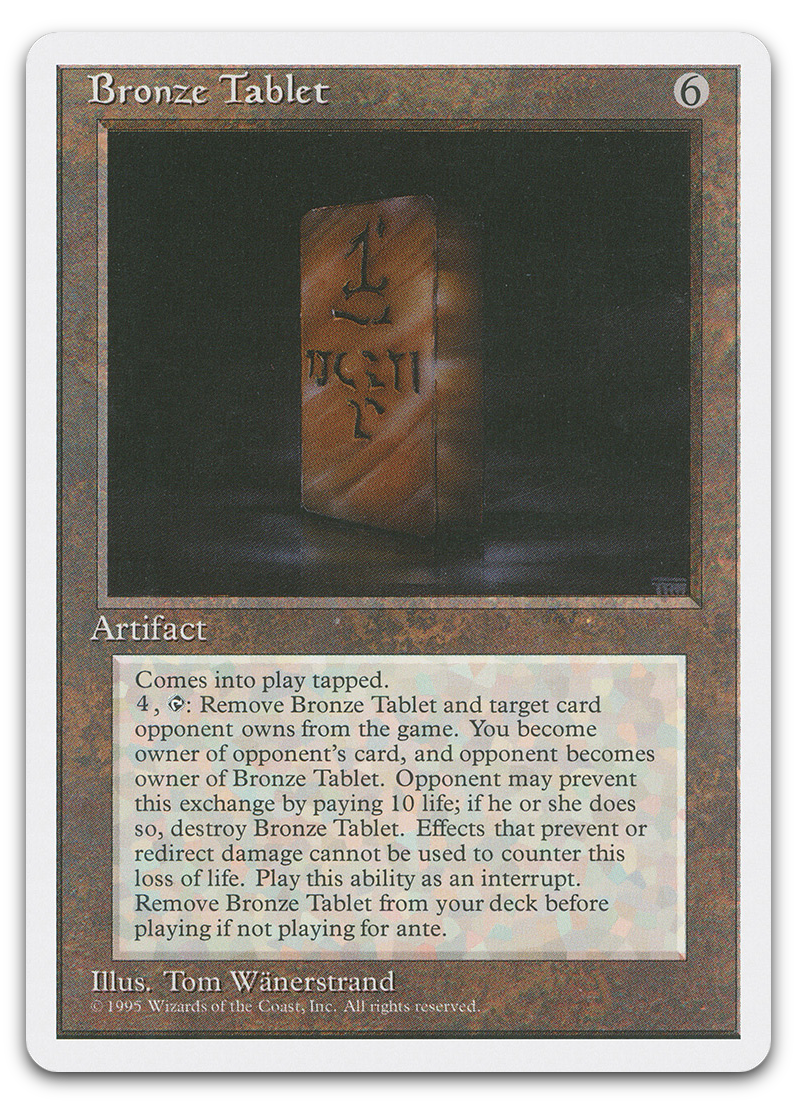 Bronze Tablet (Fourth Edition)