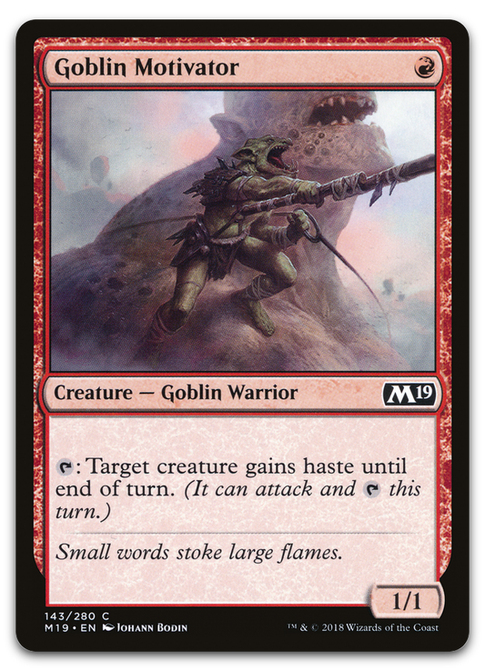 Goblin Motivator (Core Set 2019)