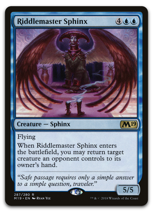 Riddlemaster Sphinx (Core Set 2019)