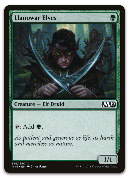 Llanowar Elves (Core Set 2019)