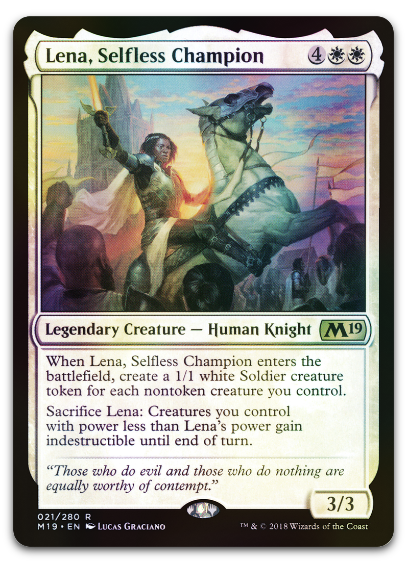 Lena, Selfless Champion (Core Set 2019)