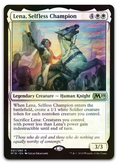 Lena, Selfless Champion (Core Set 2019)