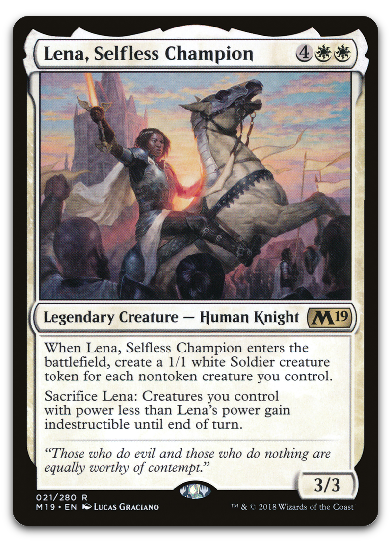 Lena, Selfless Champion (Core Set 2019)