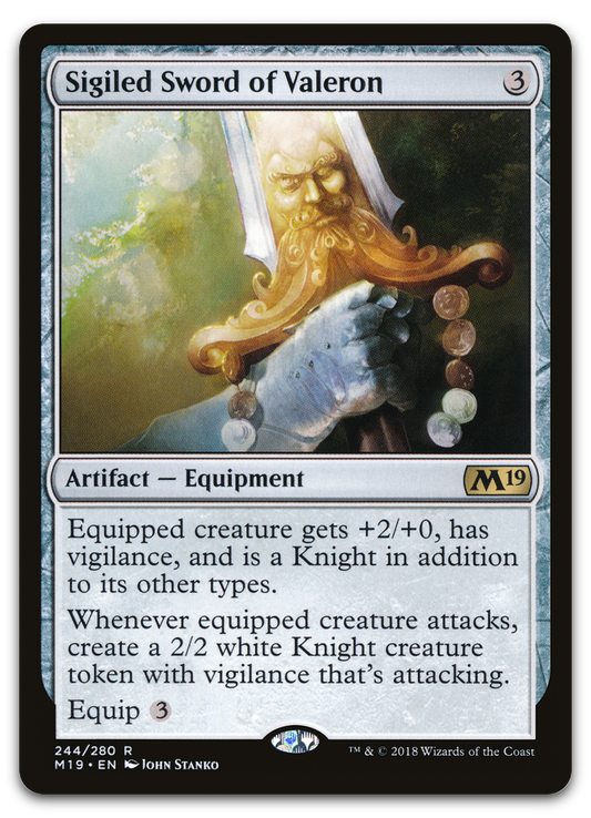 Sigiled Sword of Valeron (Core Set 2019)