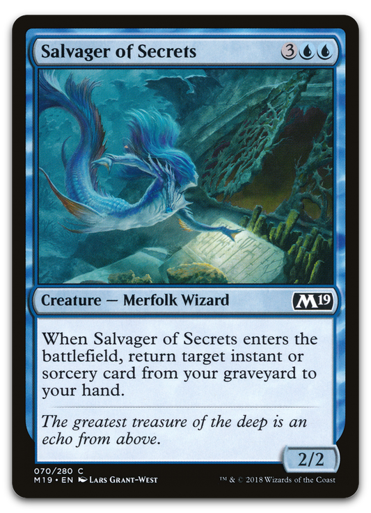 Salvager of Secrets (Core Set 2019)