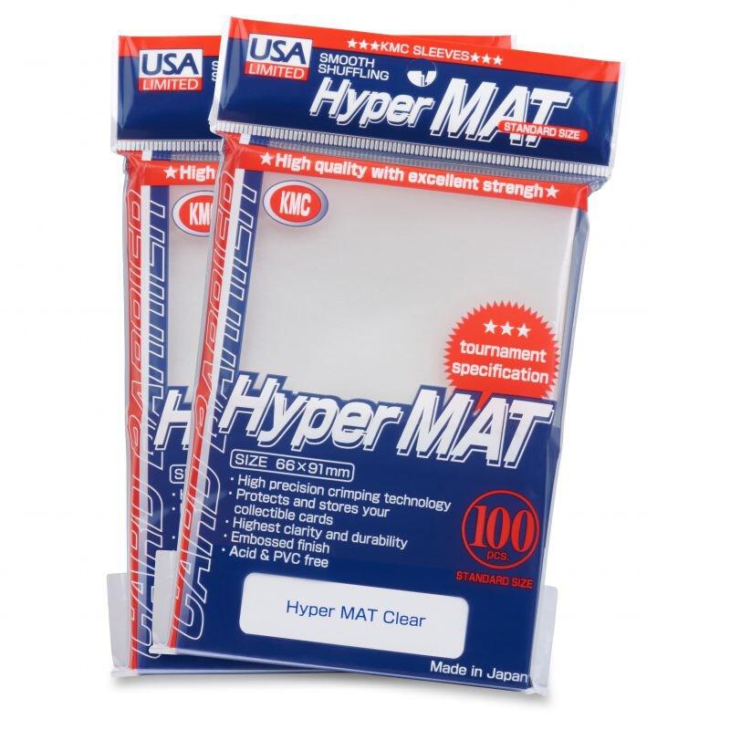 KMC Sleeves USA Pack Hyper Matte White 100-Count